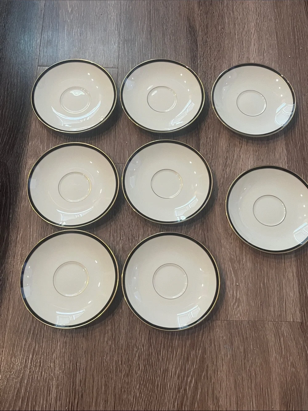 Lenox Urban Lights White Saucers (8) and Bread & Bitter plates (10)